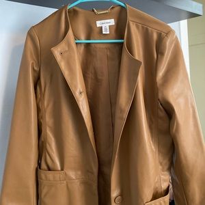 CALVIN KLEIN TAN TRENCH COAT